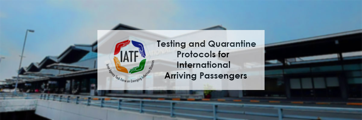 Quarantine Protocols for International Arriving Passengers